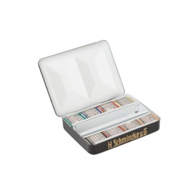 Schmincke - HORADAM® AQUARELL Retro Line Paint Box with 8 Finest Watercolors, 74649097, Metal Box, Painting Set, 8 x 1/2 Pans
