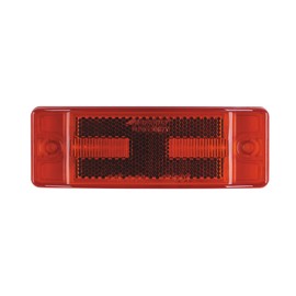 Maxxima M20330R Red 2" x 6" LED Clearance Marker/Auxiliary Turn Signal Light with Reflectorized Lens