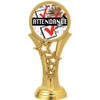 Crown Awards Attendance Trophies, 11" Black Midnight Attendance Trophy, Customize