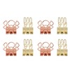 100pcs Binder Clips for Student Strong Clamping Force Metal Arrows