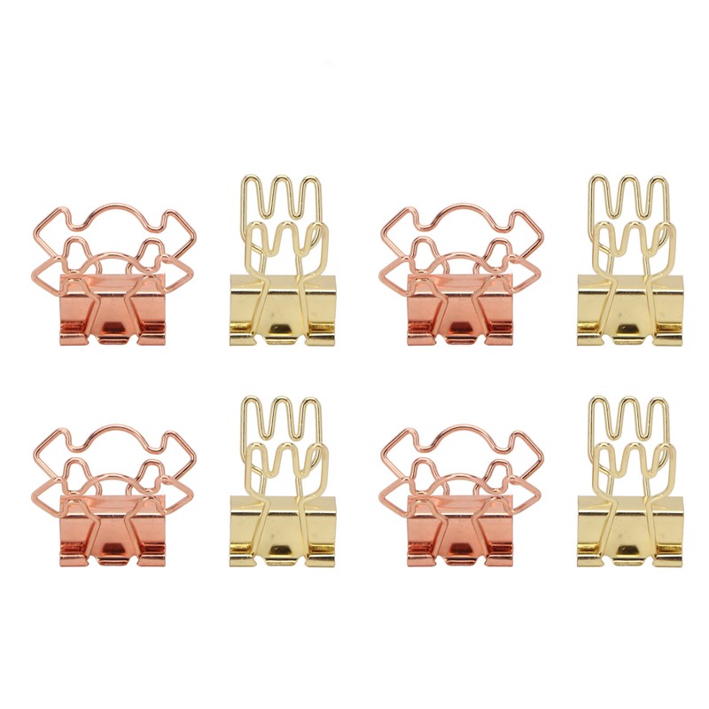 100pcs Binder Clips for Student Strong Clamping Force Metal Arrows
