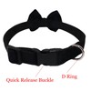 WDPAWS Dog Collar with Bowtie Soft Velvet Material with Quick