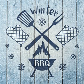20 Napkins Winter Barbecues | BBQ | Barbecue | Snow | Winter | Christmas | Table Decoration | Decoupage | Decoupage | Decoupage | Decoupage | Decoupage | 3