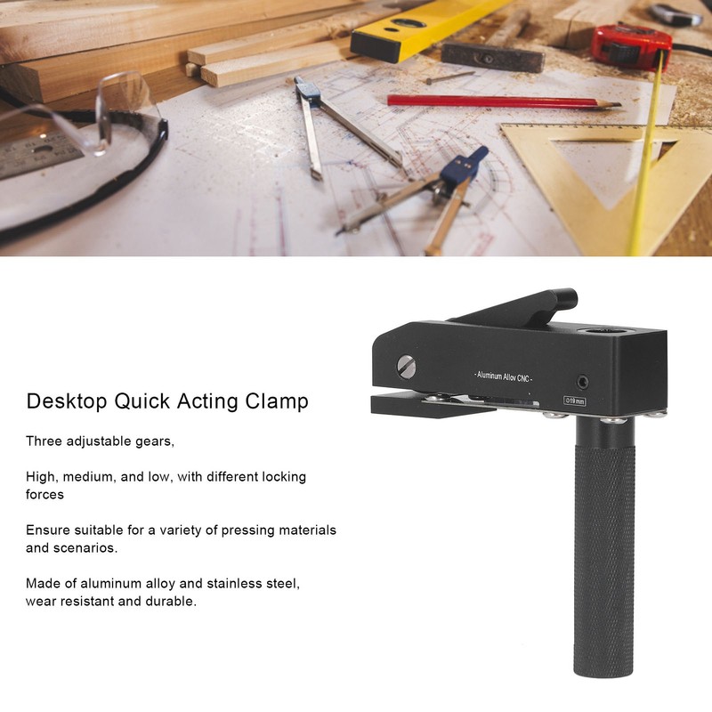 Desktop Quick Acting Clamp 3 Power Adjustable Woodworking Metal Hold