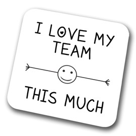 I Love My Team This Much Coaster