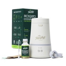 Murphy's Naturals Mosquito Dodger Zone Repellent, Outdoor Mosquito Spray, Essential Oils, 15-Foot Zone, Repels for 30 Hours, Refill Included