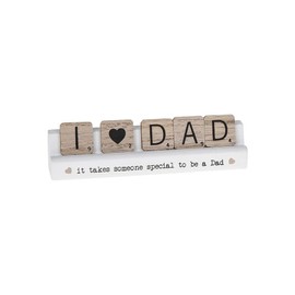 Love Kates Scrabble Sentiments Dad Someone Special Wooden Scrabble Table Plaque Gift 310251