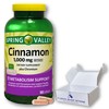 Spring Valley Cinnamon 1000mg- Plus Chromium 180ct (Pack of 1),