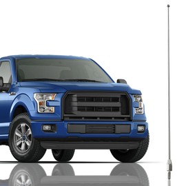 Stainless Chrome Antena for Ford F150 (2009-2024) - Highly Durable Premium Truck Antenna 15 Inch - Car Antenna FM AM for Ford F150 Accessories