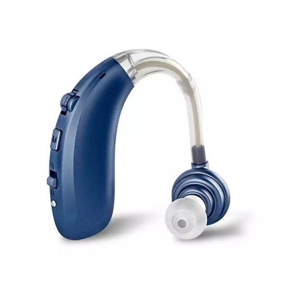 Sound Collector, Dedicated Product Guaranteed, Compatible with Both Ears, Naturally Listen Digital, USB Rechargeable, Ultra Lightweight, Only 0.2 oz (6 g), Ear Hanging Sound Collection, Prevents Fatigue, Pain, Moderate Hearing Impairment, Elderly (BLUE)