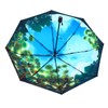 KCKEYS Artistic Natural Scenery Cartoon Floral Folding Umbrella, Double Layer