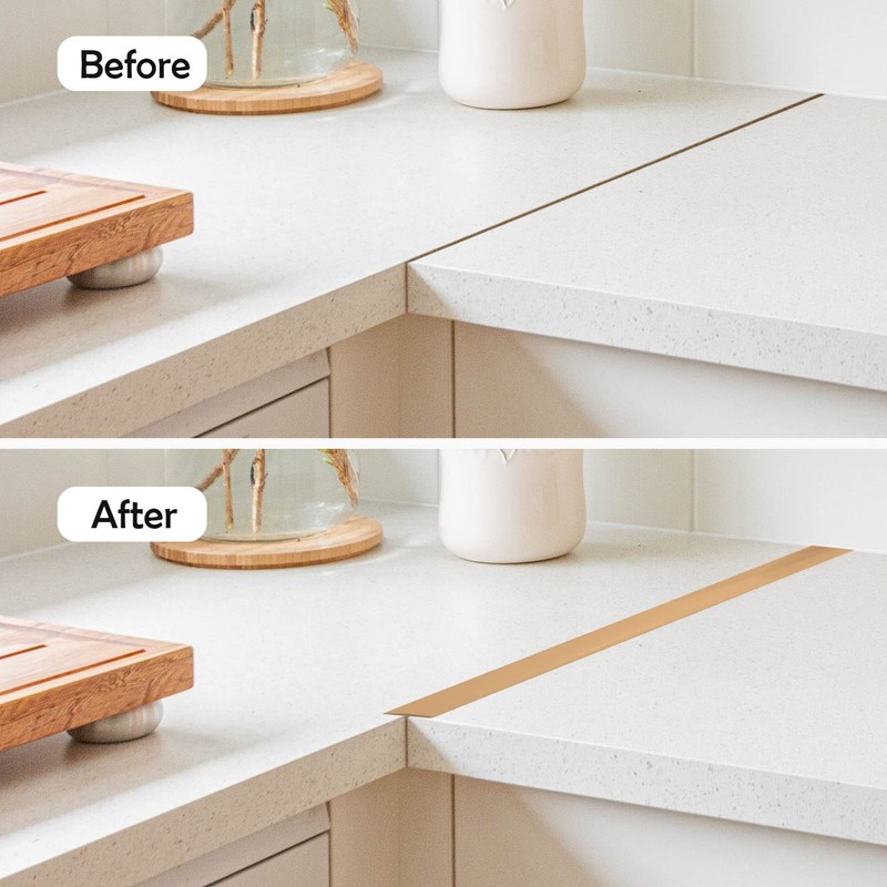 Rubber Bond Kitchen Stove Gap Covers, Self-Adhesive Stove Counter Gap