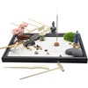 YUNGCHI Zen Garden for Desk Mini Japanese Sand Desktop Office
