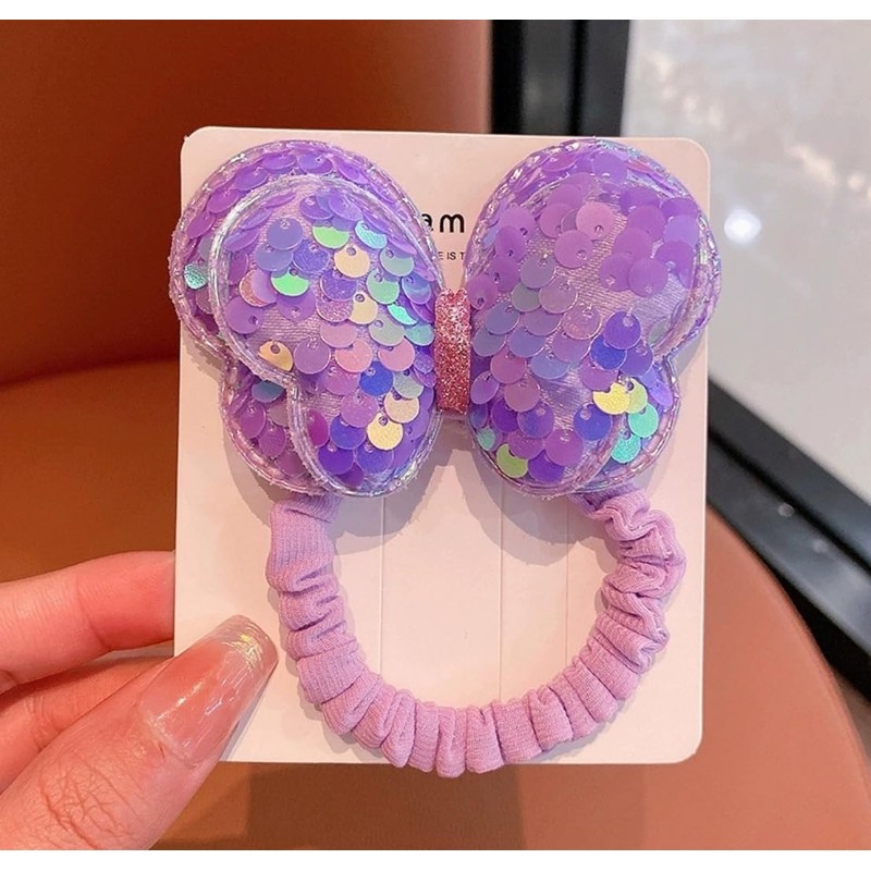 [VOKLLIYU]ヘアゴム 子供 1本セット おしゃれ 可愛い カラフル 花 リボン 蝶結び キッズ