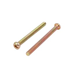 uxcell M4 x 50mm Fully Thread Phillips Round Head Machine Screws Bolts Fasteners 20PCS