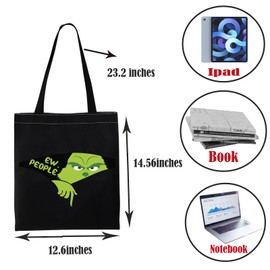 PWHAOO Family Christmas Merchandise Ew People Tote Bag Christmas Movie Lover Gift, Ew People Tote