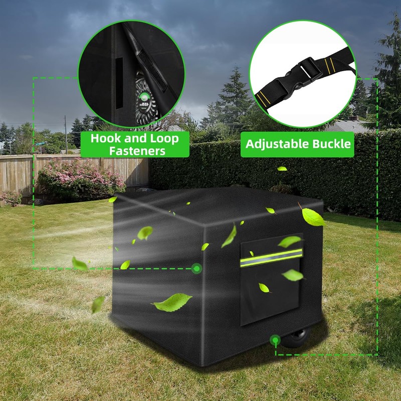 Outdoor Generator Cover While Running, 600D Polyester Waterproof Generator Covers