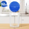Atecare Heavy Duty Airtight Plastic Containers with Twist Top Lids,
