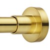 EBOATOP Gold Shower Curtain Rod - Never Rust No Drill