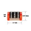 Life Counter/Wound Counter - Number dial - Three Dial Orange