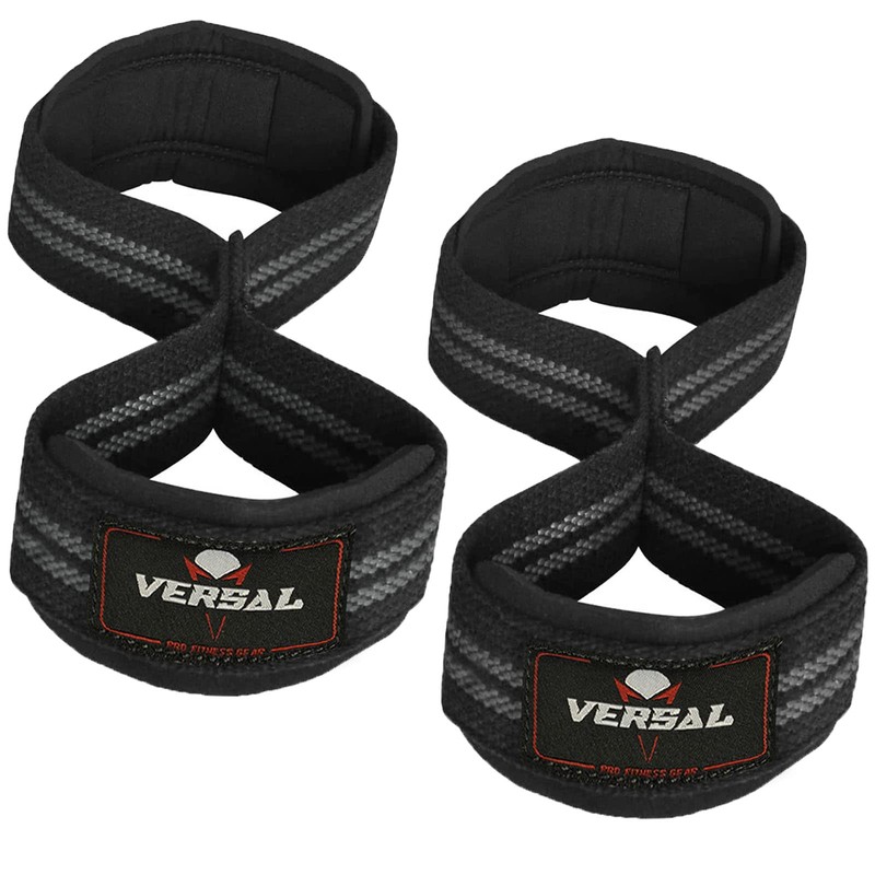 VERSAL Weight Lifting Straps Figure 8 Lifting Straps Neoprene Padded