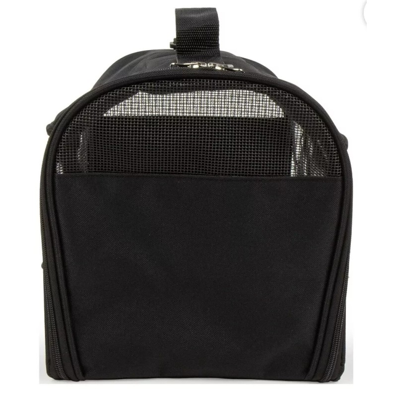 Vibrant Life PET CARRIER Small Guaranteed on-Board Soft-Sided Black, 16