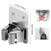 4 Pack Broom Holder Wall Mount,Heavy Duty Stainless Steel Broom