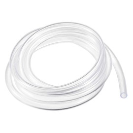 sourcing map PVC Hose Tube, 5mm(0.19") ID x 7mm(0.27") OD 1.5m/4.9ft Clear Vinyl Tubing, Plastic Flexible Water Pipe