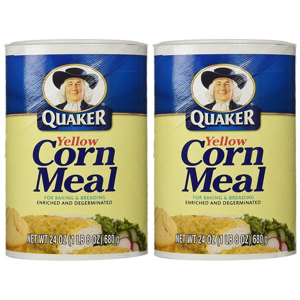 Quaker Yellow Corn Meal 24 oz pack of 2