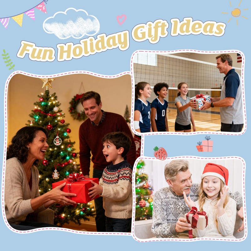 Weming Stocking Stuffers – Mini Crochet Volleyball Plush with Story