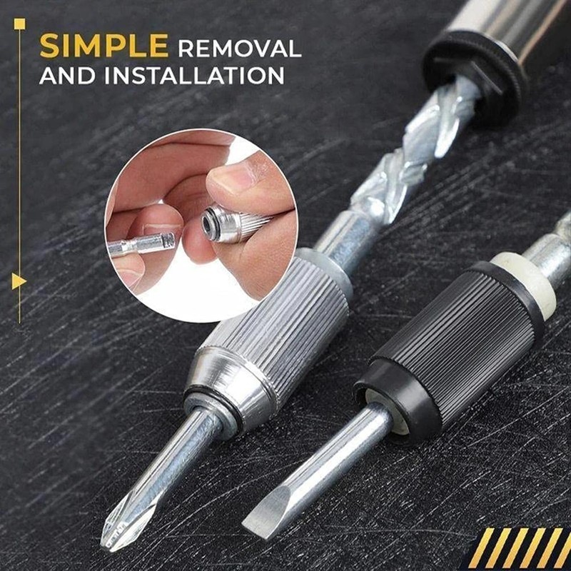 Gazaar Push Pull Ratchet Screwdriver, Adjustment Spiral Ratchet Screwdriver, Semi