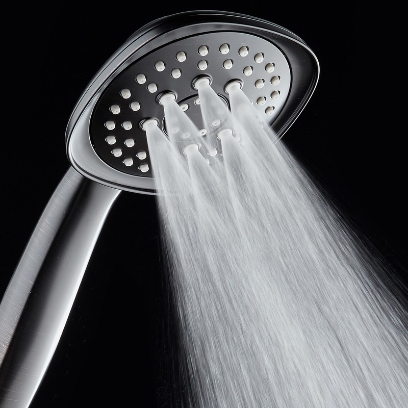 AquaDance, Oil-Rubbed Bronze Luxury Square 6-setting High-Pressure Hand Extra-Long 72"