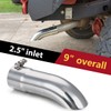LCGP 2.5 Inch Inlet Turn Down Exhaust Tip, 2 1/2