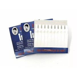 iha Styptic Pencils Disposable Stops Cuts Bleeding 12 Matchbooks 240 Matchsticks