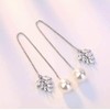 uPrimor 2-in-1 Multiple Style Platinum Plated Thread String Dangle Earrings