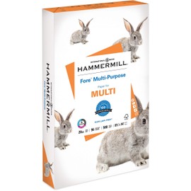 Hammermill Fore Multipurpose Paper - Legal - 8.5" x 14" - 20lb - 96 GE/112 ISO (D65) Brightness - 500 / Ream - White