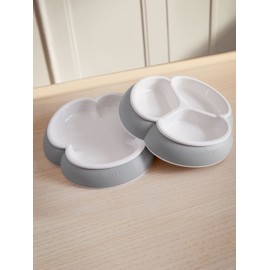 BabyBjörn Baby Plate Set, 2 Pack, Gray