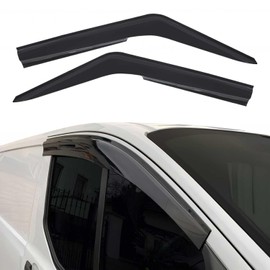 OMAC Window Visor Vent Rain Guard Deflector for VW Eurovan 1992-2003 Smoke 2 Pcs