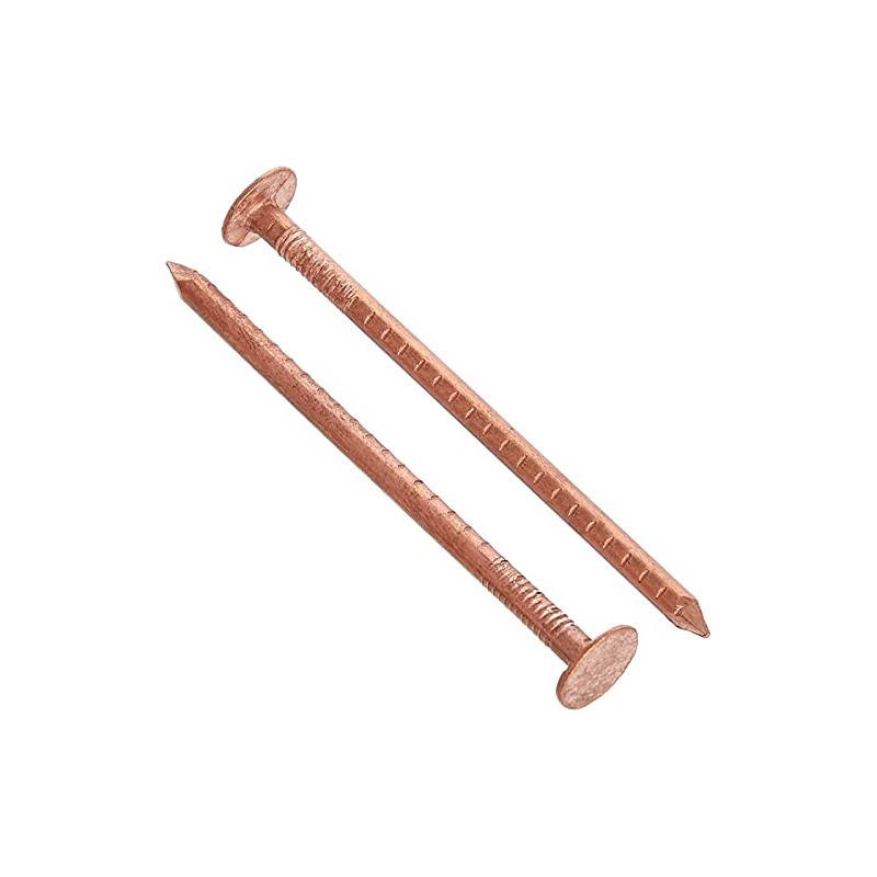 25, 50mm x 3.35mm COPPER CLOUT ROOFING NAILS - ALSO