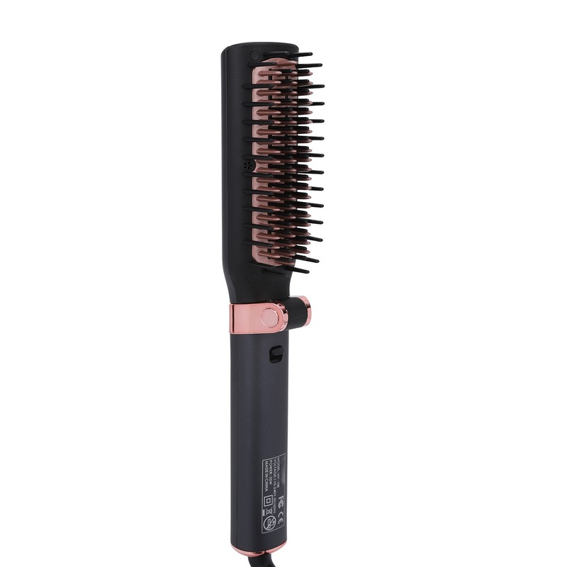 Hot Comb Electric Folding Design Ergonomic Handle Curls Straight Hair
