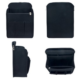 YIICOOLY Bag-In Bag, Inner Bag, Felt, Vertical, Freestanding, Vertical Type, Backpack-In Bag, A4, A5, B5, Large Capacity, Sorting, Travel, Commute, Accessories, Rucksack, Women's, Men's