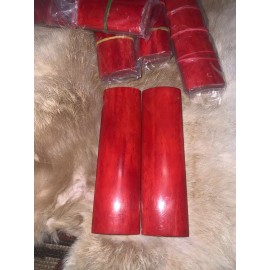 Unbranded Camel Bone Knife Scales, Knife Making, 4.25” X 1.25” X .25”. RED, No Fillers!