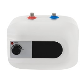 Electric Tank Water Heater, 1.6 Gallon Under Sink White Instant Hot Water Heater,110V 1500w Kitchen RV Trainer Compact Storage Heaters Wall or Floor Mounted