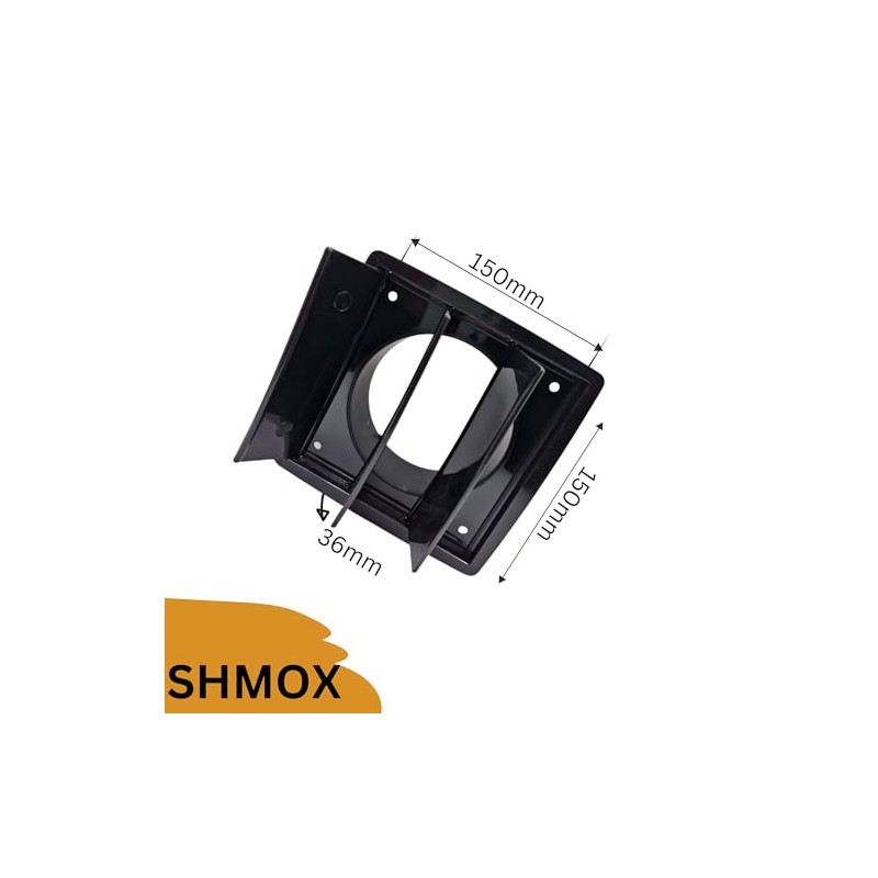 SHMOX Gravity Grille Shutter 155mm External Dimension Ducting Air Vent