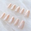 Glossy Ballerina Cat Eye Press-On False Nails, Elegant Design, Matte