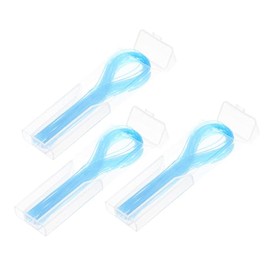 Baluue 150 Piezas hilo limpieza bucal flosser roscadores retenedor enhebradores palillos dientes seda floja hilo nailon para corsé accesorios nylon