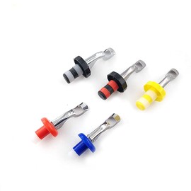 Alnicov Silicone Wine Stopper,5 Packs Creates Airtight Seal Wine Stoppers Manual Beverage Bottle Stopper Wine Bottle Cork(Assorted Colors)