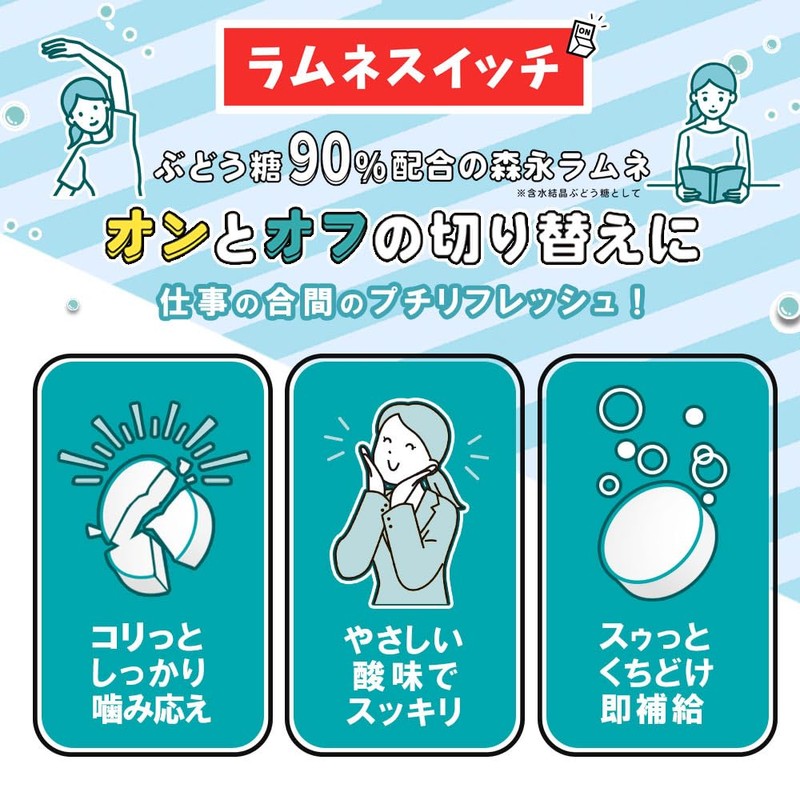 Morinaga Seika Super Large Ramune 2.1 oz (60 g) x