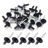 Black Pop Rivets, BESTYCHAO 50pcs Large Aluminum Blind Rivets 4.8mm