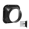 SAKURAN Duct Connector, Flange, ABS Resin, Square, Lightweight, Easy Installation,